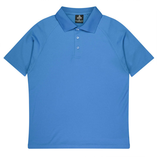 Crossover Mens Polos Pacific Blue